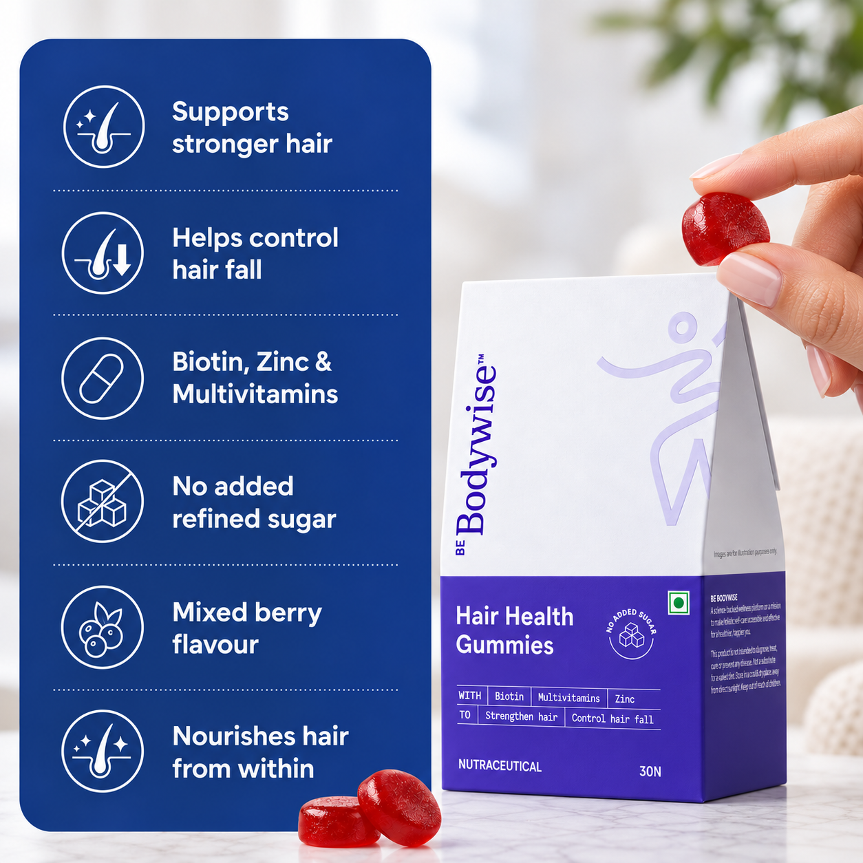 Biotin Hair Growth Gummies